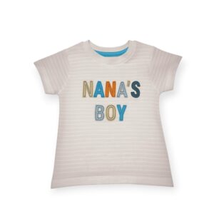 nana's boy embroidered top