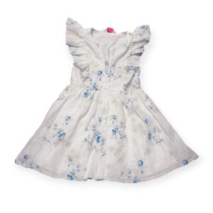 elegant embroidered floral ss dress