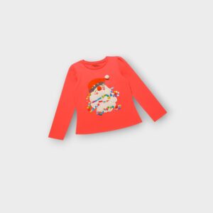 ls santa embroidered top
