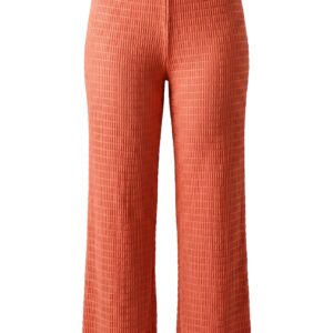 textured loose fit pants