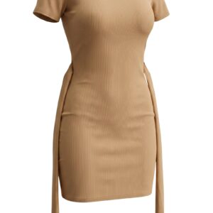 prettylittlething waist dress