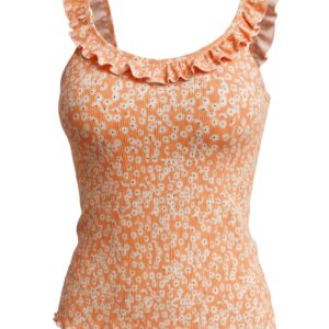 floral print sleevless top