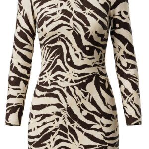 zebra print ls dress