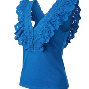 sleeveless embroidered top